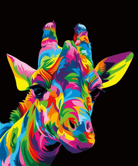 colorful animal vector illustration  behance colorful animal
