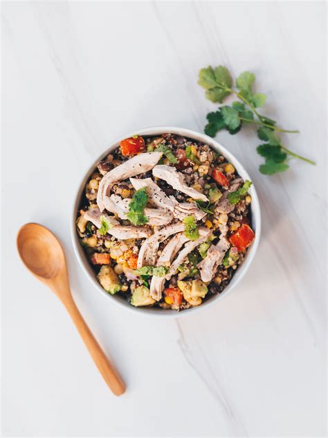 Tex Mex Chicken Quinoa Salad Chloe Ting Recipes