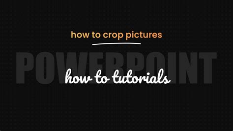 How to Crop Picture in PowerPoint - PowerPoint School 