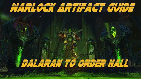 Warlock Class Hall To Dalaran Youtube