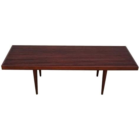 Mel Smilow Slat Walnut Bench Or Coffee Table At 1stdibs