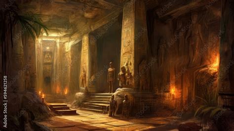 Tombs of Egyptian Pharaohs. Generative AI Stock Illustration | Adobe Stock