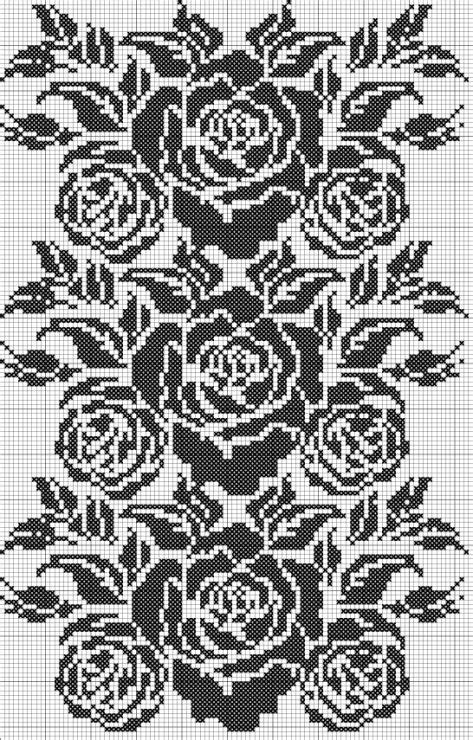 Black And White Roses Cross Stitch Pattern Pdf File Etsy Artofit