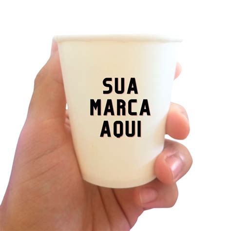 Copo 210 Ml Em Papel PERSONALIZADO Pacote 50 Unidades Faz A Boa