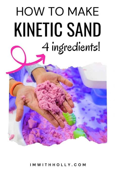 How To Make Your Own Kinetic Sand Just 4 Ingredients Im With Holly