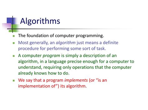 PPT 461191 Discrete Mathematics Lecture 3 Algorithms The Integers