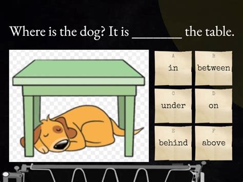 1C Pre Int Prepositions Of Place Quiz