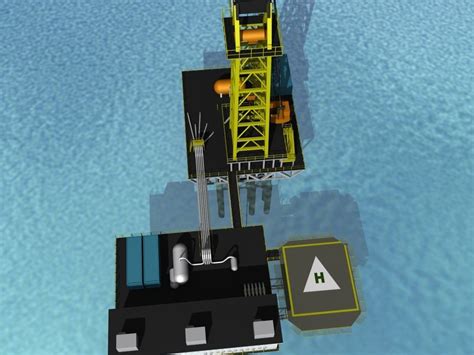 Offshore Oil Rig 3d Model Rigged Cgtrader