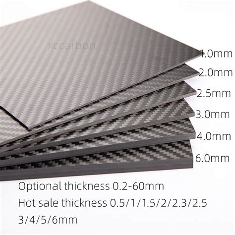 Factory Offer 100 Pure Carbon Fiber Sheets Plates 1mm 2mm 3mm 4mm 5mm