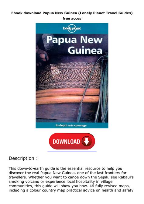 Ebook Download Papua New Guinea Lonely Planet Travel Guides Free