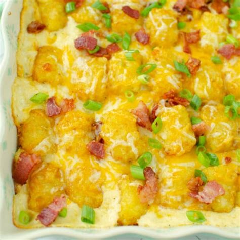 Chicken Tater Tot Casserole With Bacon Galaslide