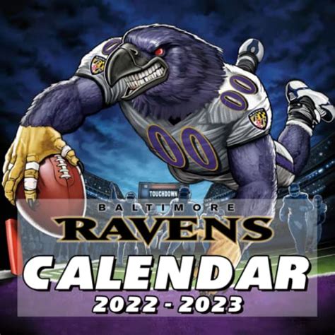 Baltimore Ravens Calendar 2022 2023 Giving You 18 Month Calendars