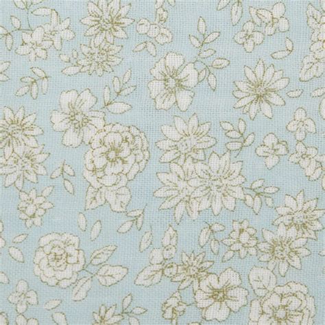 Ditsy Print Pale White Floral Fabric By Cosmo ModeS4u