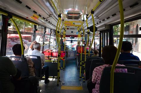 Passageiros Num ônibus Público Em Buenos Aires Foto Editorial Imagem