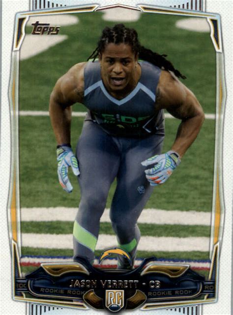 Topps Jason Verrett Chargers Nm Mt Rc Rookie Card Ebay