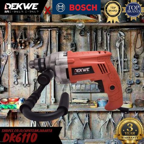 Mesin Bor Listrik BOSCH X DEKWE DK6110 Bor Listrik 450 Watt Mode Impact