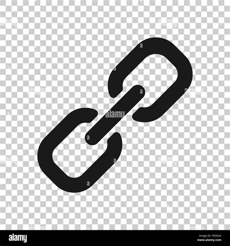 Chain Sign Icon In Transparent Style Link Vector Illustration On