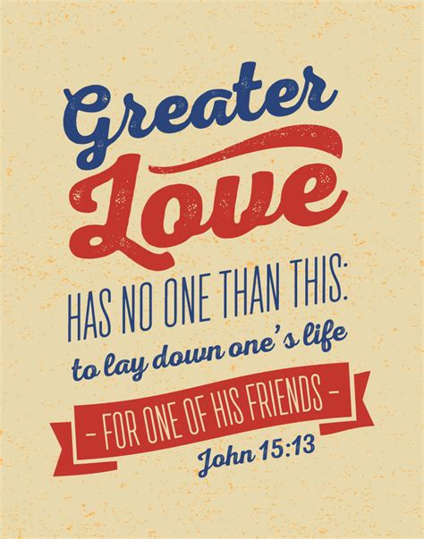 Greater love has no one than this – John 15:13 – Seeds of Faith