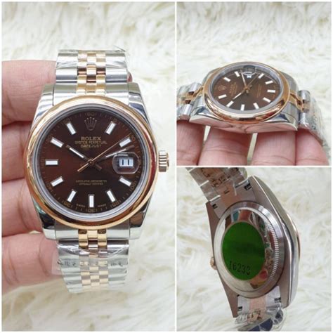 Jual Keraton Jam Tangan Pria Rolex Oyster Datejust Combi Rose Plat