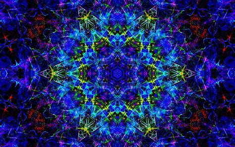 Symmetry Pattern Circle Psychedelic Art Color Design Fractal Art