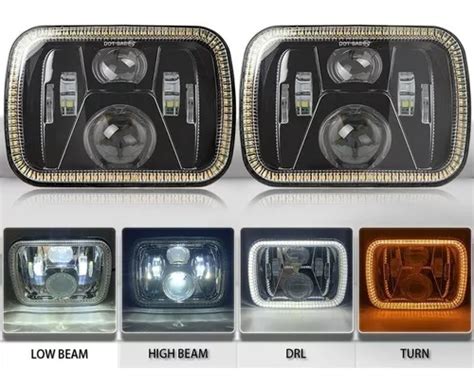 2 Faros Led 5x7 Aro Dual 11 Lupas 300w Jeep gmc ford etc Envío gratis