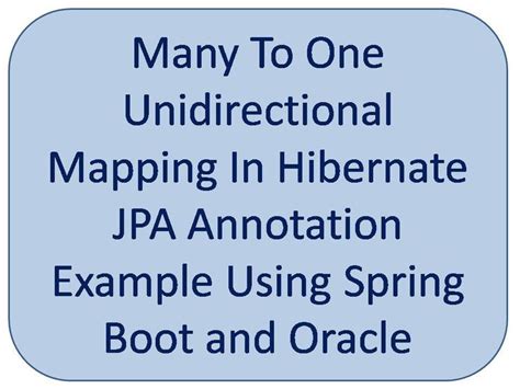 Many To One Unidirectional Mapping In Hibernate JPA Annotation Example