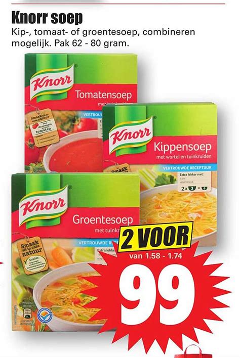 Knorr Soep Kip Tomaat Of Groentesoep Aanbieding Bij Dirk Folders Nl