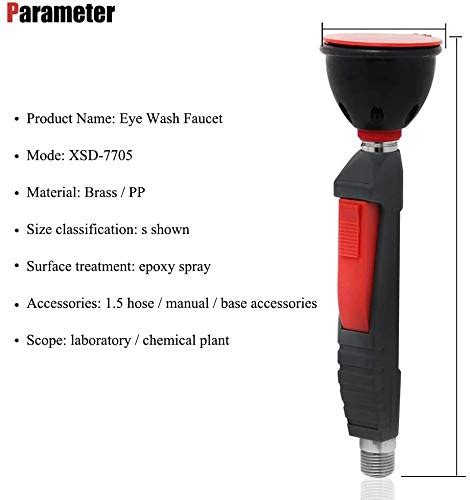 CGOLDENWALL Drench Hose Unit Spray Eye Wash Unit Handheld Emergency