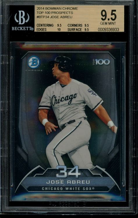 Bowman Jose Abreu Prospects Chrome Top Prospects Btp Bgs