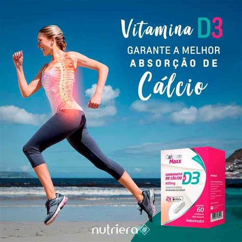 Kit Calcium Maxx Calcio D Mg Maxinutri Caps Unds Centauro