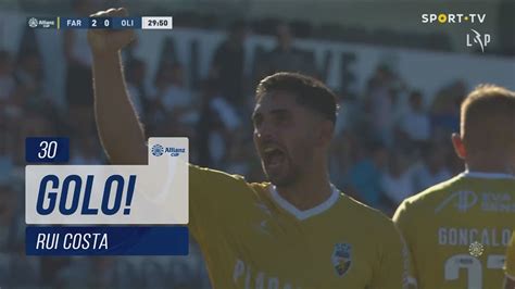 Goal Golo Rui Costa Sc Farense Ud Oliveirense Ta A Da Liga