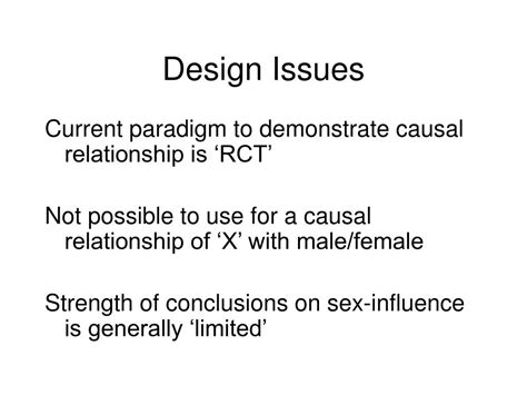 Ppt Sex And Gender Differences In Clinical Research Methodological