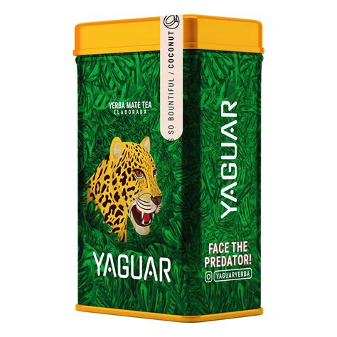 Yerbera Puszka Z Yerba Mate Yaguar Coconut 0 5 Kg Yaguar Sklep