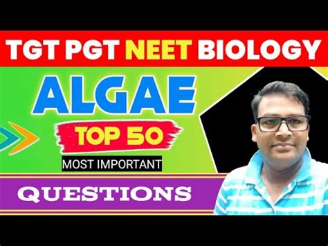 Algae Most Important Mcq Algae Practice Set Of Algae Tgt Pgt