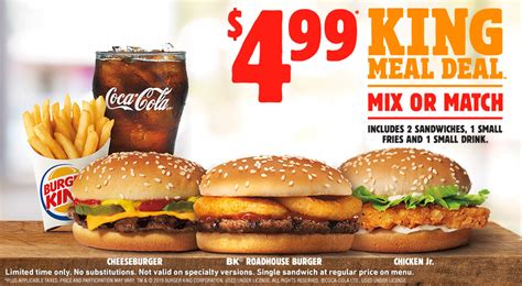 Burger King 2025 Deals Menu Thomas K Beich