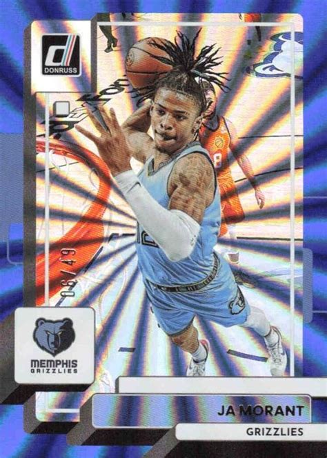 Ja Morant Donruss Holo Blue Laser Price Guide Sports