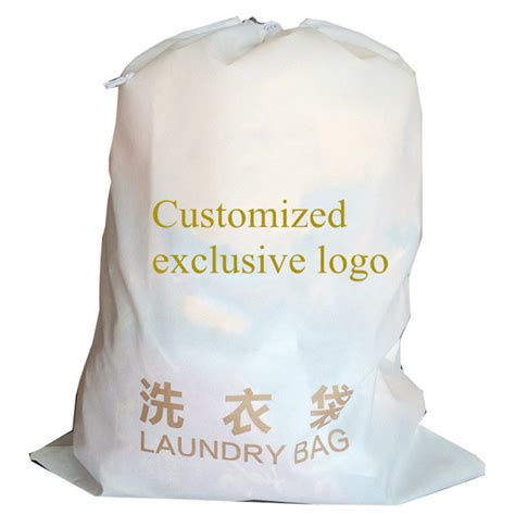 Laundry Garment Bag Wholesale Reusable Non Woven Printed Drawstring