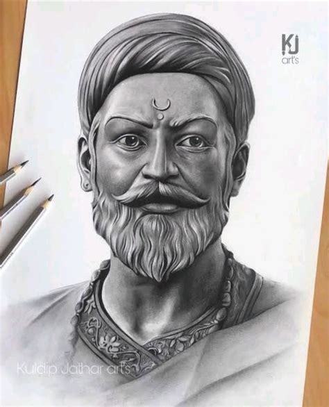 Chhatrapati Shivaji Maharaj Sketches Of People Realistic Sketch