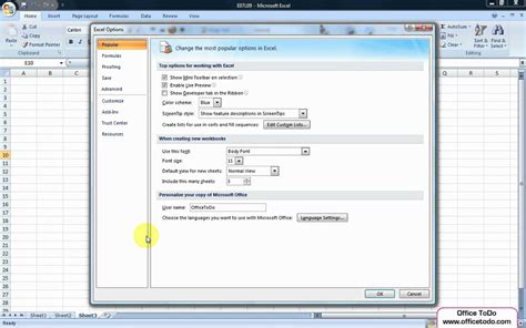 How To Change The Default Settings Of An Excel Workbook Excel