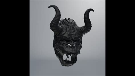 Freestyle Sculpting Ape Oni Mask In Nomad On Ipad Youtube