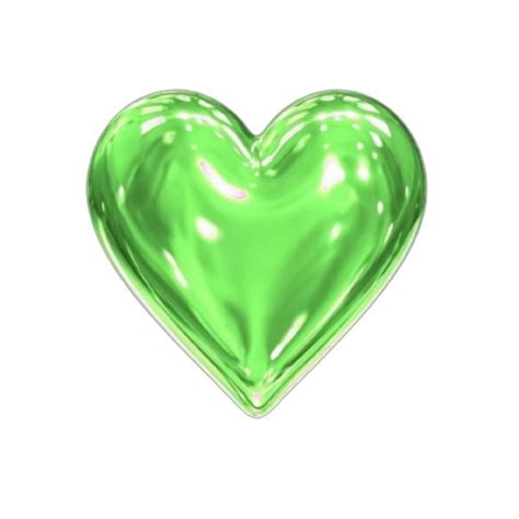 green heart icon2022 ハート 素材 グラフィティフォント 白色の背景 Green Y2k Heart