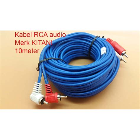 Jual Kabel Audio Rca K Male Merk Kitani Cable Rca Panjang M