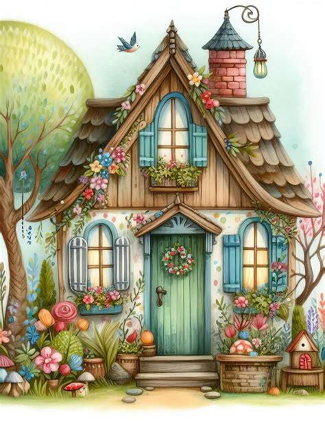 Solve Art Digital Art Whimsical Cottages No 1 Choose 12 238