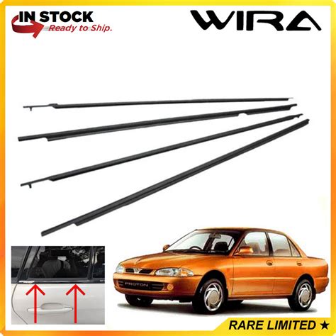 Proton Wira Sedan Aeroback OEM Door Glass Window OUTER Rubber Moulding