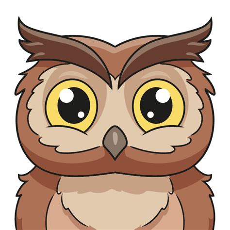 How to Draw an Owl Face - Really Easy Drawing Tutorial