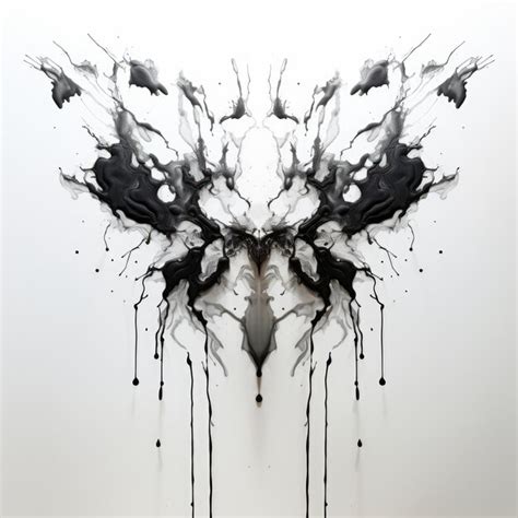 Premium Photo Black Inkblot Splash On White Background