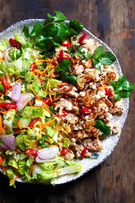 Larb Gai Thai Chicken Larb Salad Craving Tasty