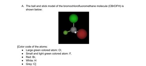 Solved A Use A Molecular Model Box And Construct A Molecular Model