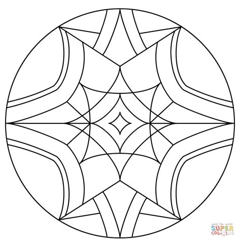 Kaleidoscope Coloring Page Free Printable Coloring Pages