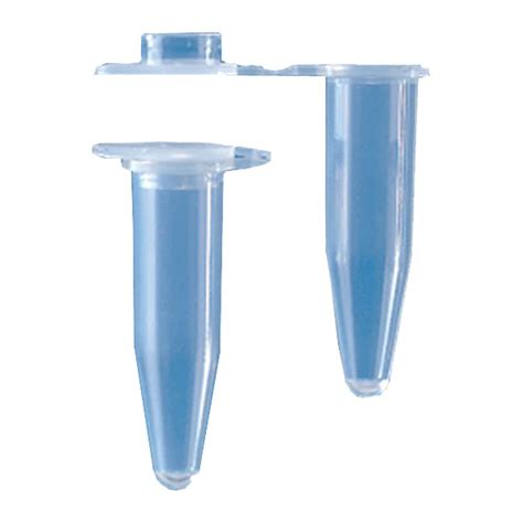 BrandTech 781310 Plastic 0 5mL PCR Tube With Flat Cap Clear Pack Of